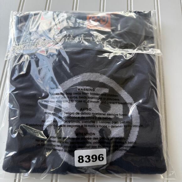 Tory Burch Cashmere Wool Blend Crewneck Navy Blue pullover lite sweater size S - Picture 9 of 9